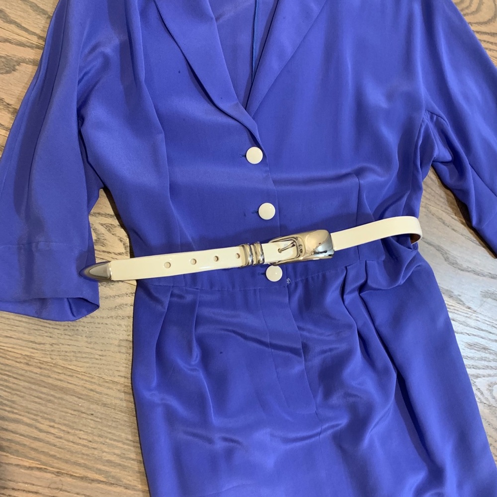 Italian Silk Dress w belt